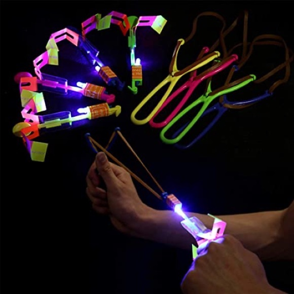 New LED Helicopter Slingshot Toys - Picture 1 of 3